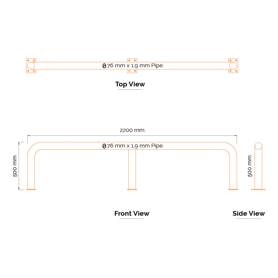 Warehouse Barrier Protectors - 500mm