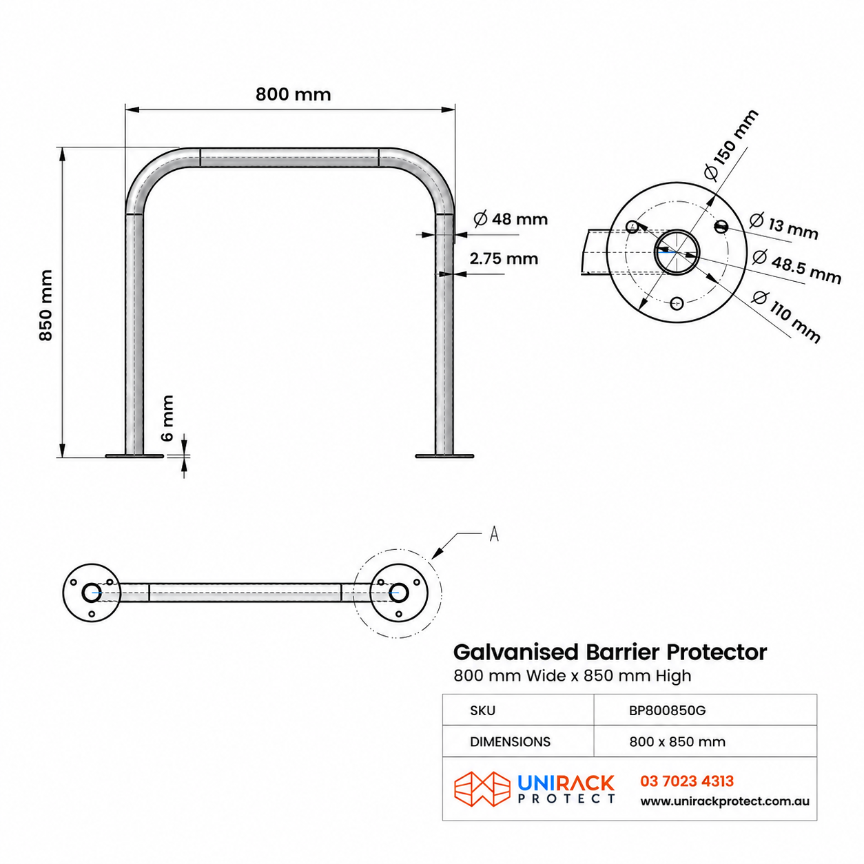 Galvanised Barrier Protector