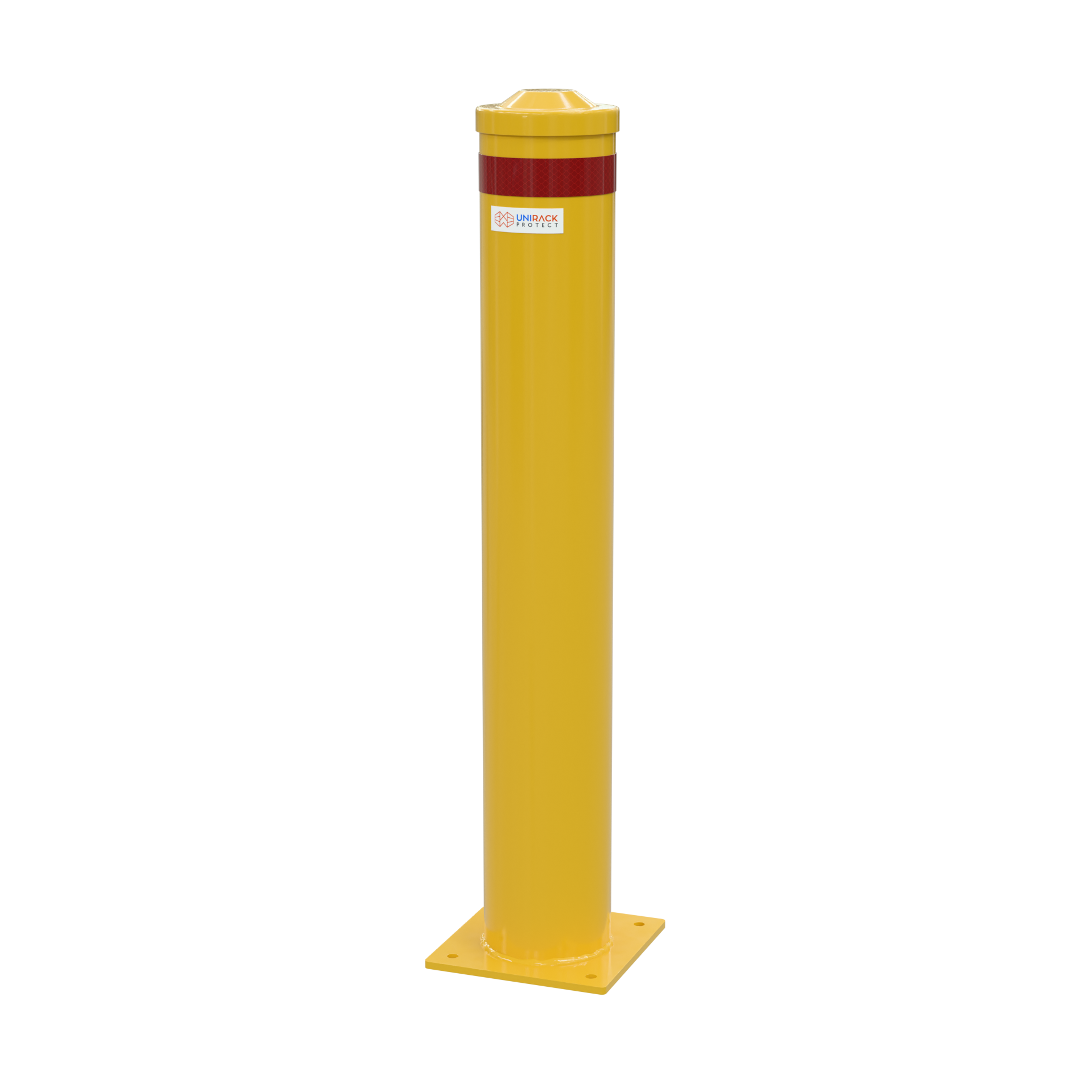 Bollard - Surface Mount Galvanised & Powder-Coated