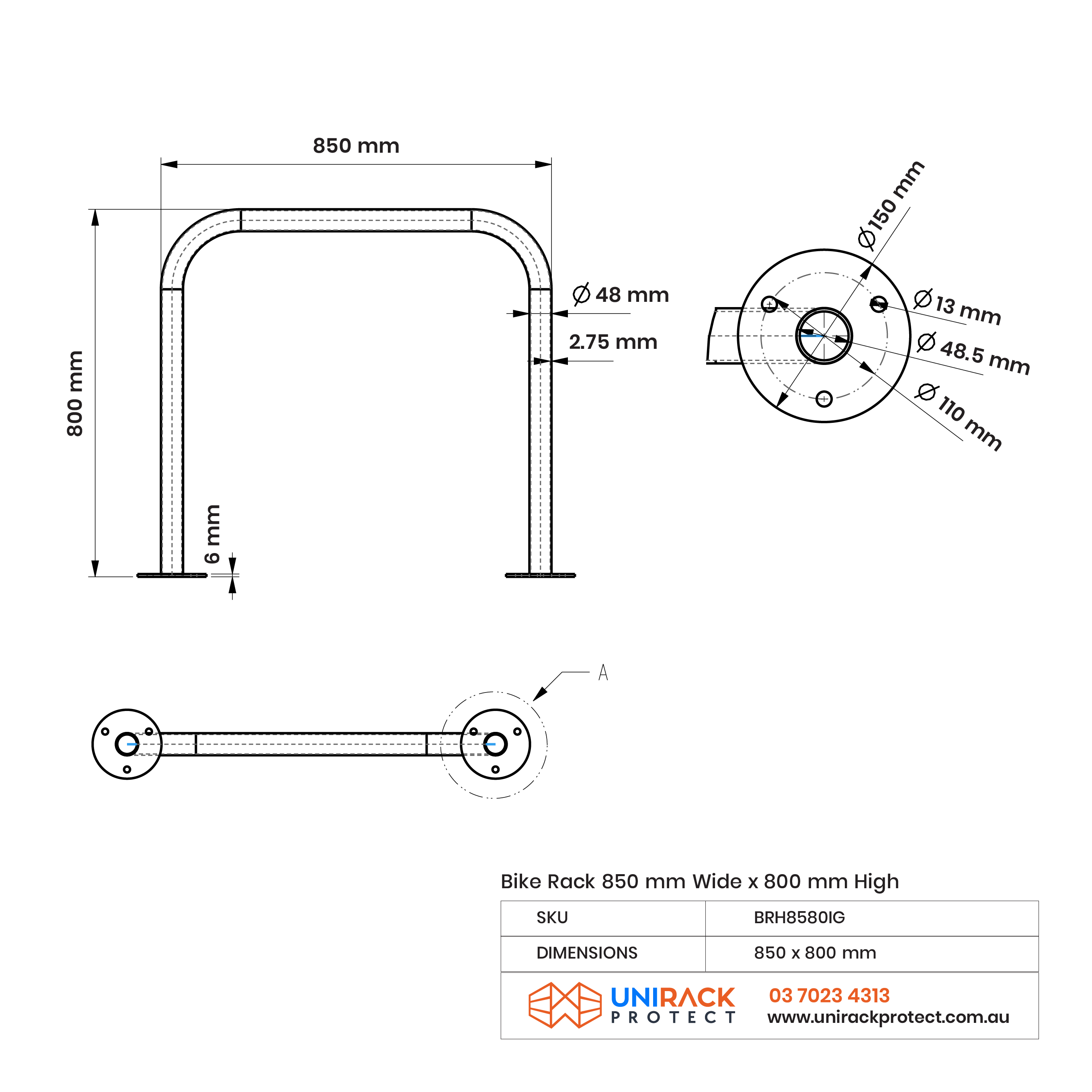 Bike Rack - Galvanised