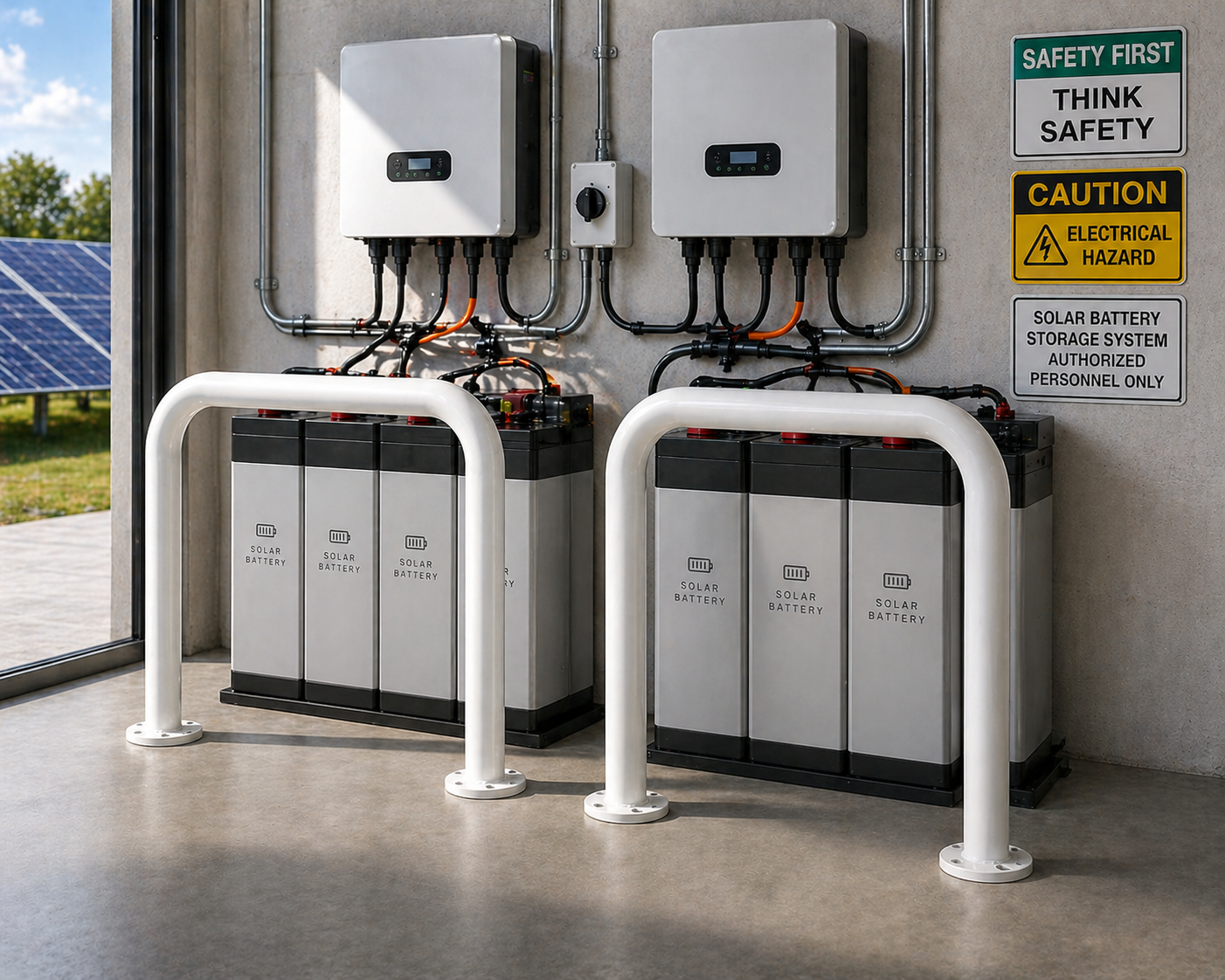 Machinery Guard - Galvanised & Powder-Coated White